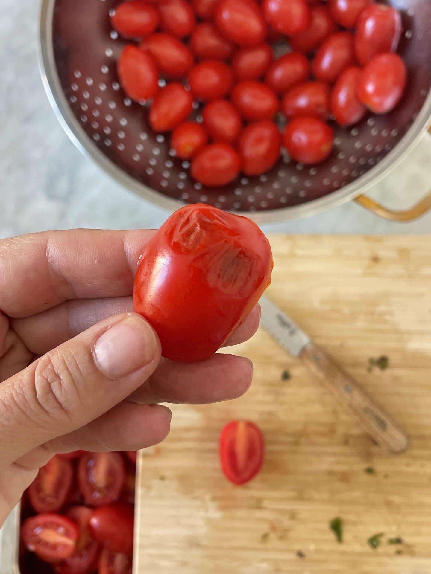 Pomodorini confit al forno